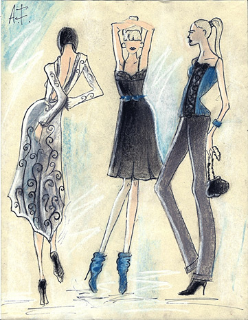 Fashion Collection Passion Night. Runway