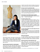 Charleston Style and Design magazins. Fall 2011. Fashion Designer Alena Fede. Page 78